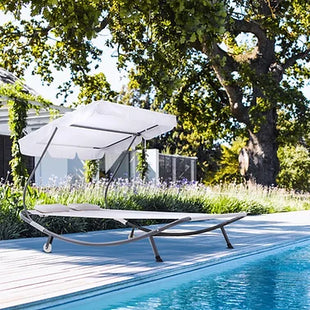 Double Hammock Bed With Pillows And Canopy