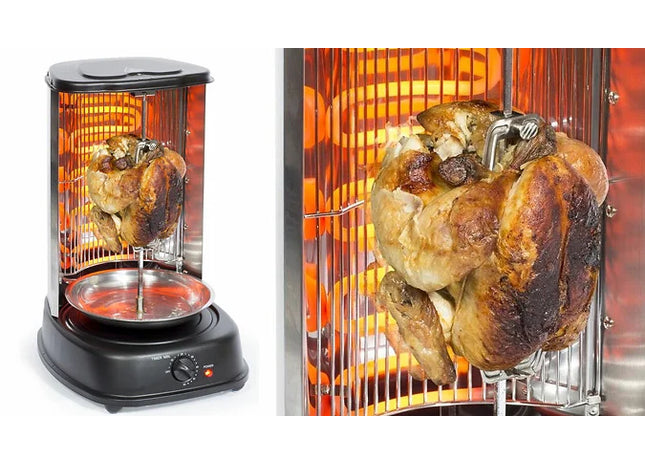 2000W Rotating Vertical Rotisserie Grill