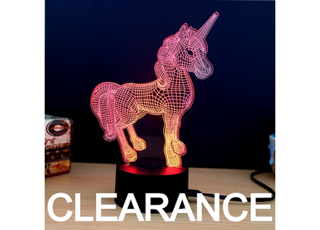 Cute Unicorn 3D Night Light