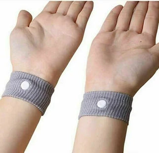 2X ANTI NAUSEA MORNING SICKNESS MOTION TRAVEL SICKNESS WRIST BANDS CAR SEA PLANE