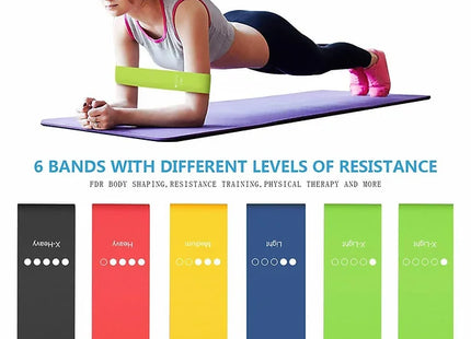 Set of 6 Resistance Exercise Bands