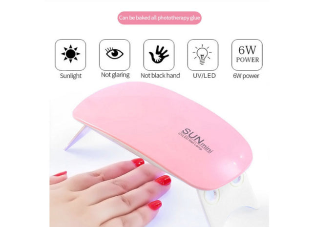 UV GEL Nail Lamp LED Light Dryer Polish Cure Time Portable Gift