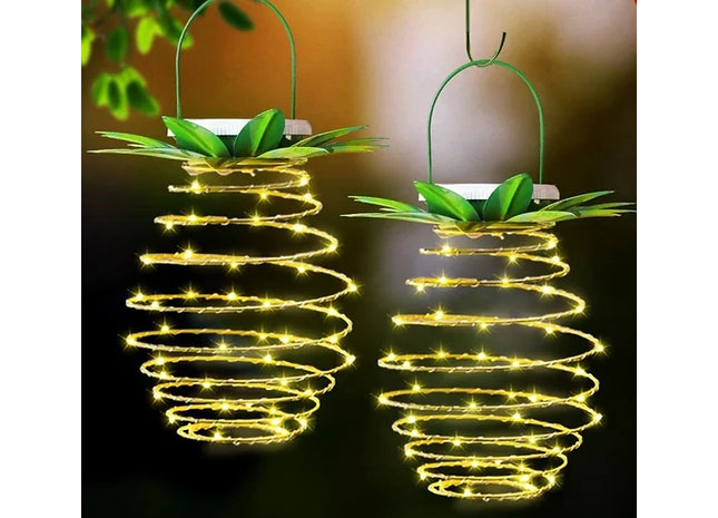 Solar Pineapple Hanging Lights