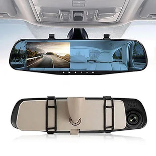HD Mirror Dash Cam with Front and Rear Camera