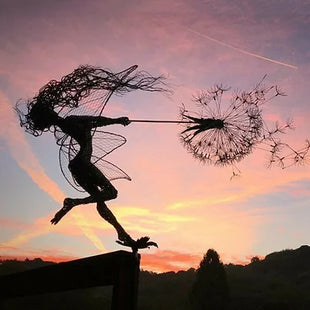 Fairy and Dandelion Dancing Ornaments