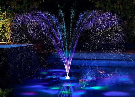 LED Solar Panel Powered Water Feature