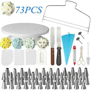 73 PCS Cake Decorating Dessert Tools Kit