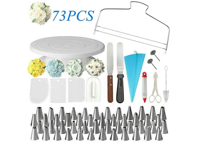 73 PCS Cake Decorating Dessert Tools Kit