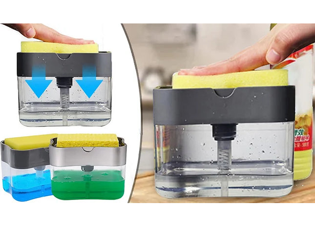2-in-1 Soap Dispensing Sponge Holder