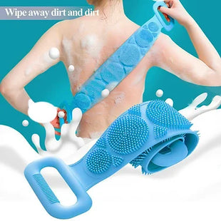 Double-Sided Silicone Shower Body Scrubber