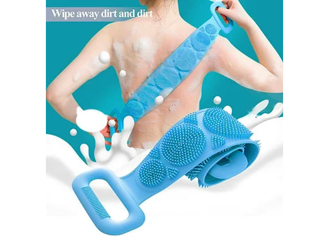 Double-Sided Silicone Shower Body Scrubber