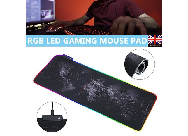 Jumbo Old Map Keyboard & Mouse Pad