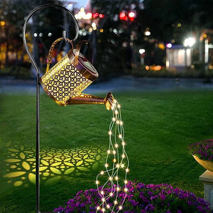 Solar LED Watering Can String Light