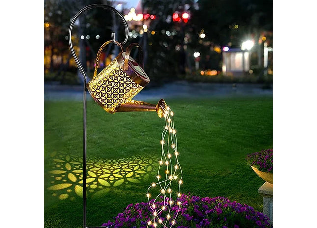 Solar LED Watering Can String Light