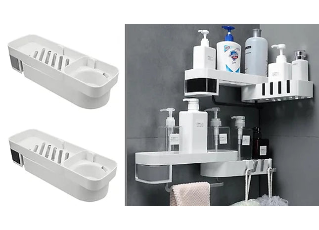Corner Bathroom Shelf With Rotating Tripod