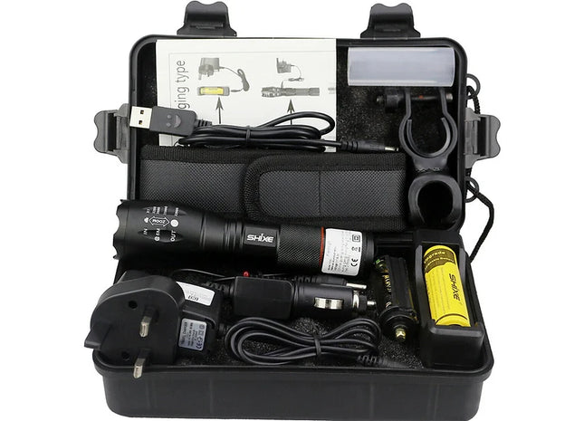 Military LED Torch With Case