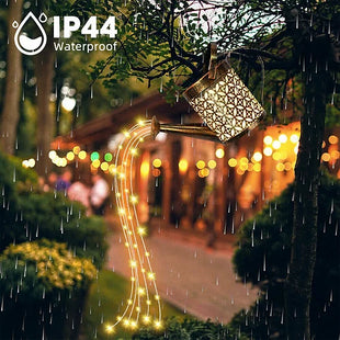 Solar Powered LED String Light Watering Can