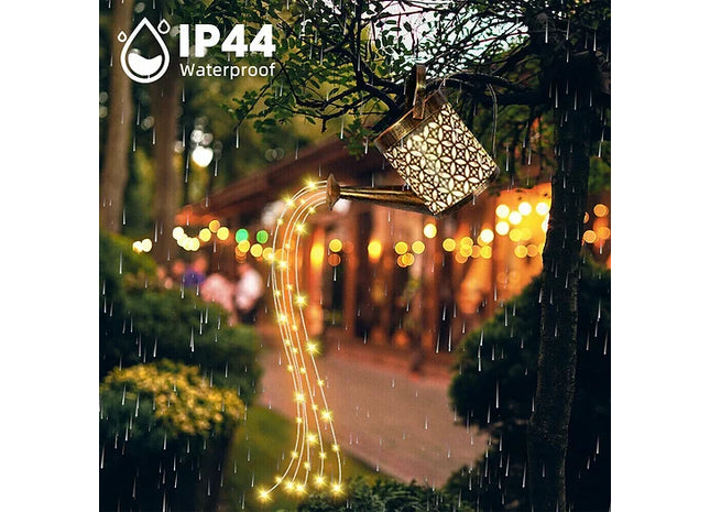 Solar Powered LED String Light Watering Can