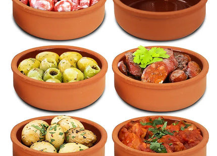 Terracotta 12cm Glazed Tapas Bowls