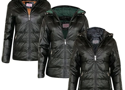 New Womens Ladies Quilted Winter Coat