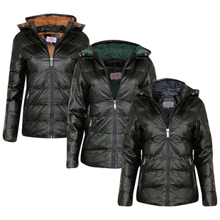 New Womens Ladies Quilted Winter Coat