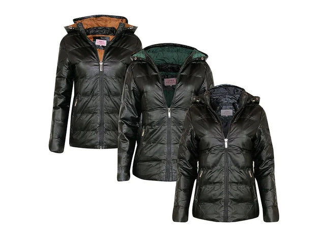 New Womens Ladies Quilted Winter Coat