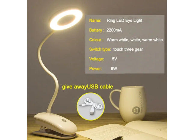 LED USB Clip On Light
