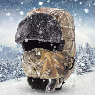 Mens Unisex Winter Thicken Warm Earmuff Hat