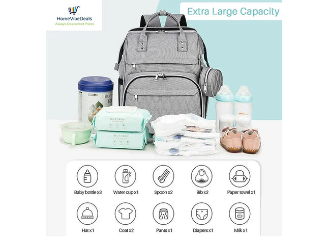 2-in-1 Baby Backpack with Fold Out Bed