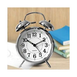 Retro Loud Double Bell Mechanical Key Wound Alarm Clock