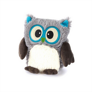 Warmies Plush Grey & Turquoise Owl Microwavable