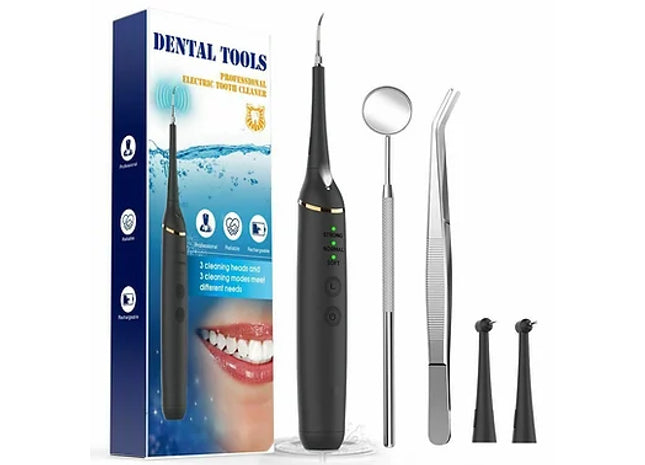 Electric Sonic Cleaner Dental Scaler Tartar Calculus Plaque Remover Teeth Kit UK