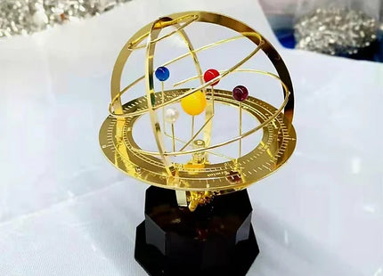 Metal Rotatable Solar System Model