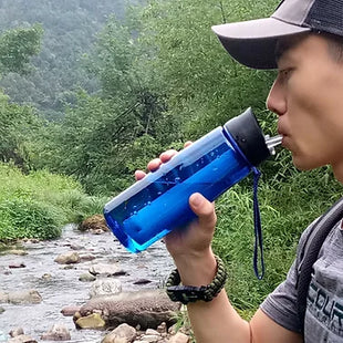 Emergency Survival Travel Water Purifier Straw Bottle