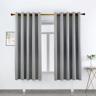 Pair Ready Made Thick Blackout Curtains