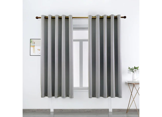 Pair Ready Made Thick Blackout Curtains