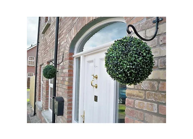 2pc Glowing LED Light Solar Topiary Ball With Chain