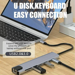 USB C HUB Type-C Splitter 4K HDMI PD Charging Multiport Adapter Dock Station