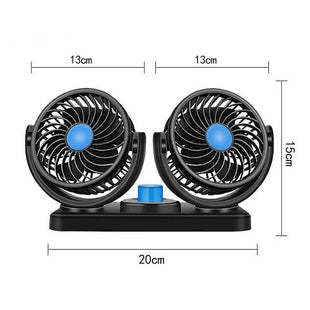 Twin Dash Cooling Air Fan Car Van Truck Camper