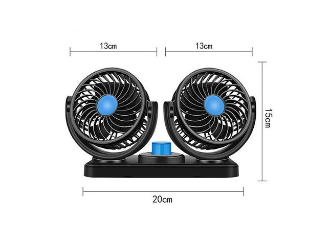 Twin Dash Cooling Air Fan Car Van Truck Camper