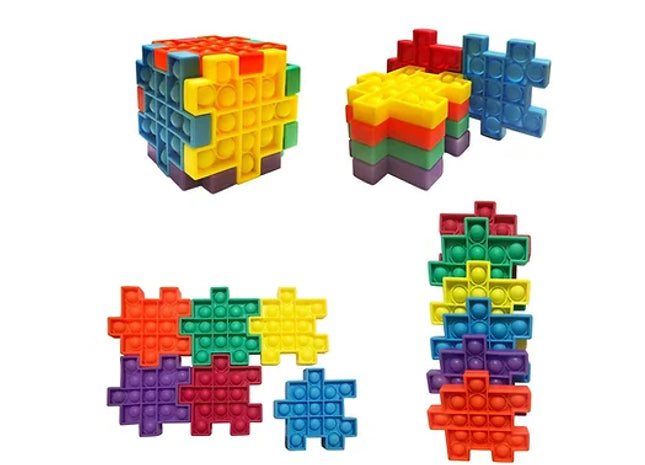 6pc Push Popit Fidget Toy
