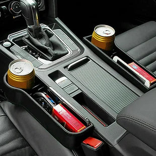 1 Pair Car Gap Filler Bottle Pocket Organizer