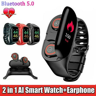 Smart Watch With Earphones 2in1