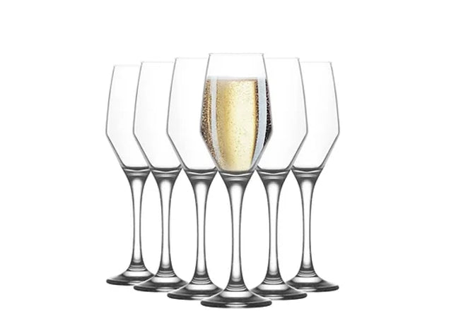 6x Champagne Tulips Glass