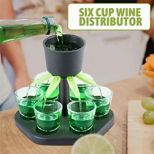 6Glass Wine Whisky Beer Dispenser