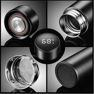 500ml Smart Vacuum Flask Stainless Steel Thermos Display