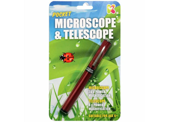 Pocket Microscope and Telescope Pen for Children