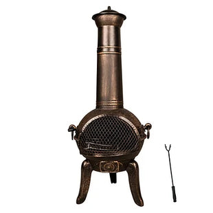 Gold Cast Iron Steel Fire Pit