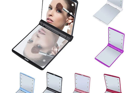 LED Light Foldable Illuminated Make Up Cosmetic Flip Beauty Vanity Mirror