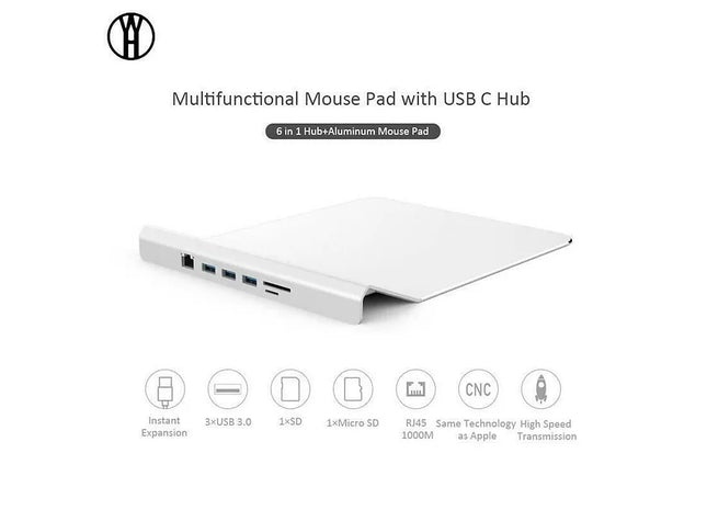 Multifunctional Mouse Pad with USB C